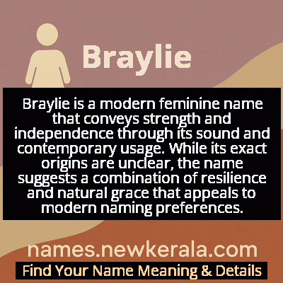 Braylie Name Meaning and Origin