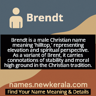 Brendt Name Meaning and Origin
