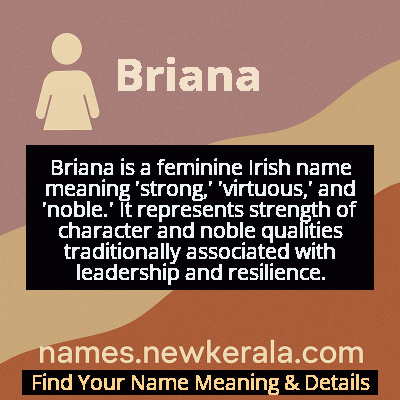 Briana Name Meaning and Origin