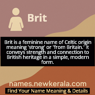Brit Name Meaning and Origin