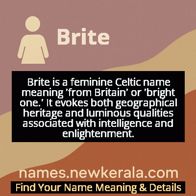 Brite Name Meaning and Origin
