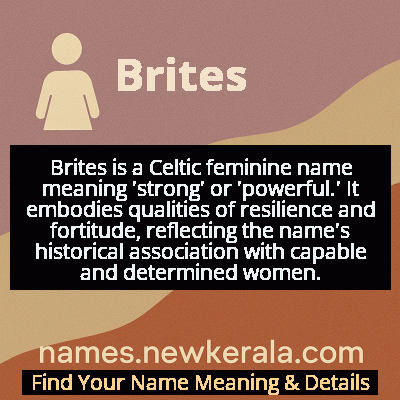 Brites Name Meaning and Origin