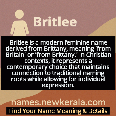 Britlee Name Meaning and Origin