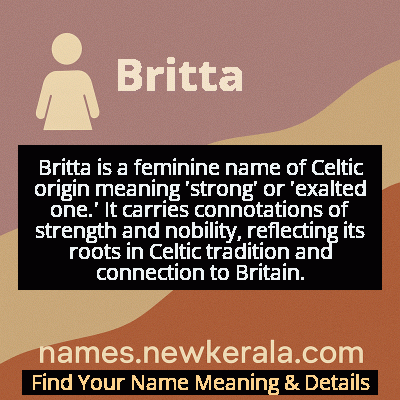 Britta Name Meaning and Origin