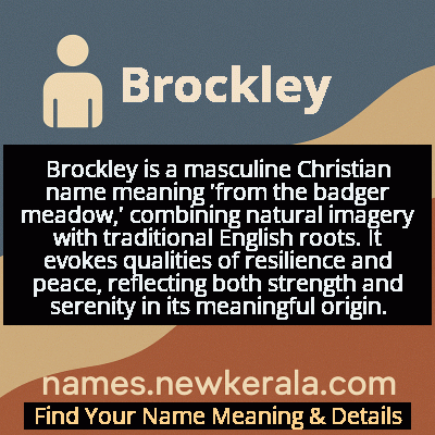Brockley Name Meaning and Origin