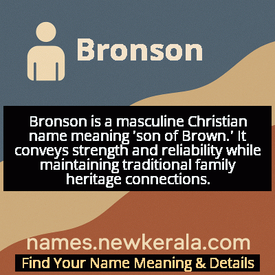 Bronson Name Meaning and Origin