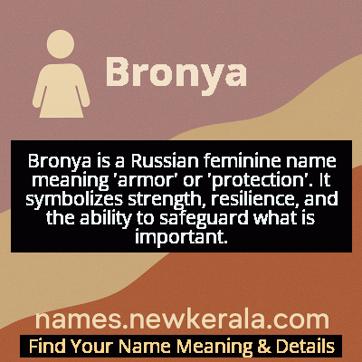 Bronya Name Meaning and Origin