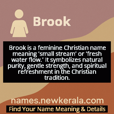 Brook Name Meaning and Origin