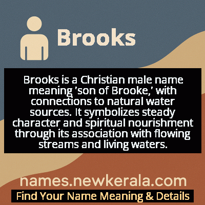 Brooks Name Meaning and Origin