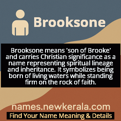 Brooksone Name Meaning and Origin