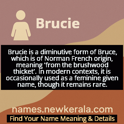 Brucie Name Meaning and Origin