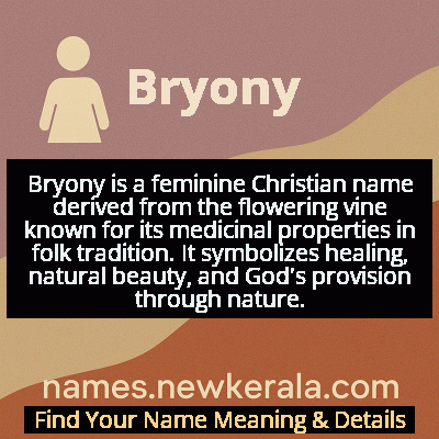 Bryony Name Meaning and Origin