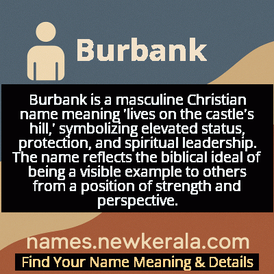 Burbank Name Meaning and Origin