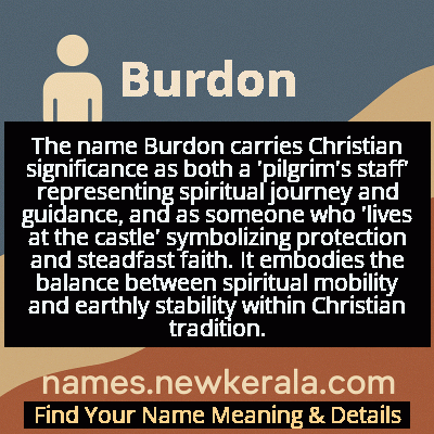 Burdon Name Meaning and Origin