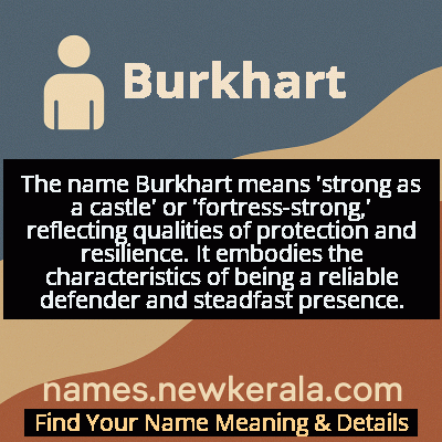 Burkhart Name Meaning and Origin