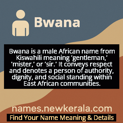 Bwana Name Meaning and Origin