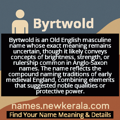 Byrtwold Name Meaning and Origin