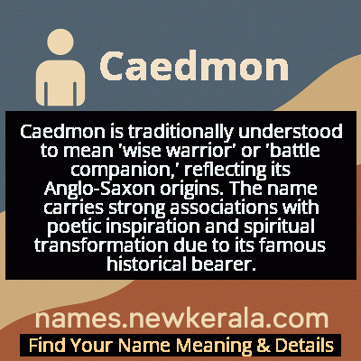 Caedmon Name Meaning and Origin