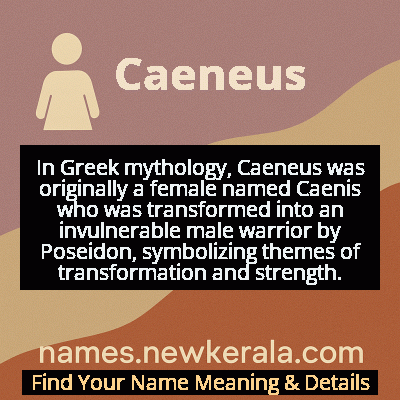 Caeneus Name Meaning and Origin