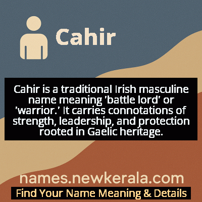 Cahir Name Meaning and Origin