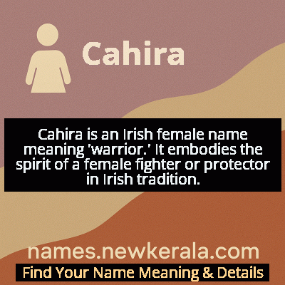 Cahira Name Meaning and Origin