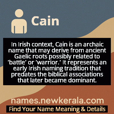 Cain Name Meaning and Origin