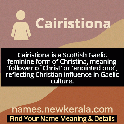 Cairistiona Name Meaning and Origin