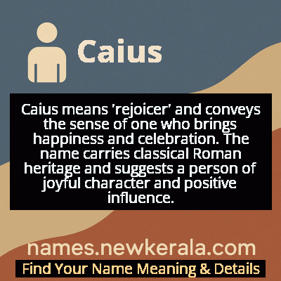 Caius Name Meaning and Origin