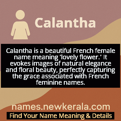 Calantha Name Meaning and Origin