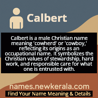 Calbert Name Meaning and Origin