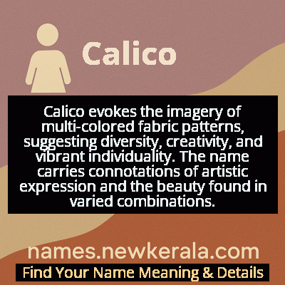 Calico Name Meaning and Origin