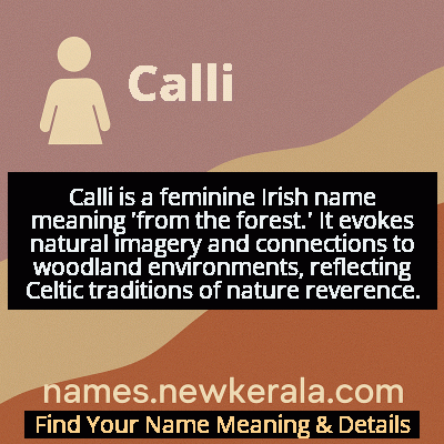 Calli Name Meaning and Origin