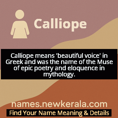Calliope Name Meaning and Origin
