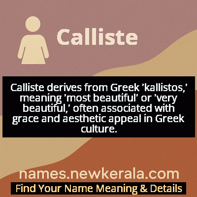 Calliste Name Meaning and Origin