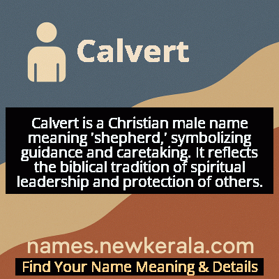 Calvert Name Meaning and Origin