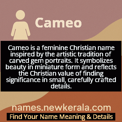 Cameo Name Meaning and Origin