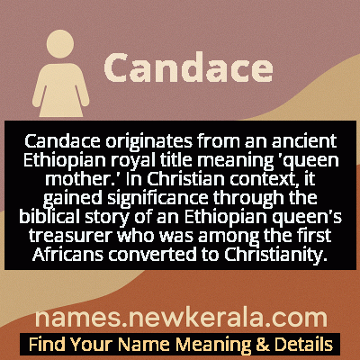 Candace Name Meaning and Origin