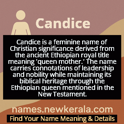 Candice Name Meaning and Origin