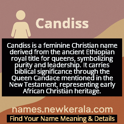 Candiss Name Meaning and Origin