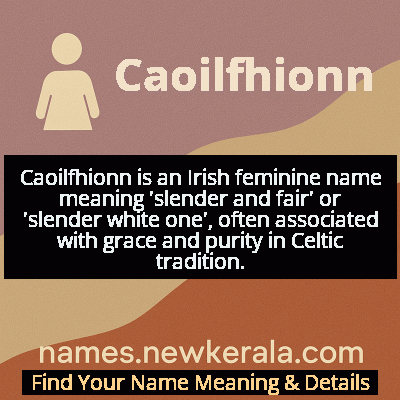 Caoilfhionn Name Meaning and Origin
