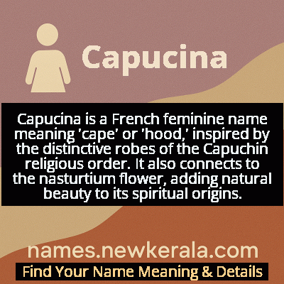 Capucina Name Meaning and Origin