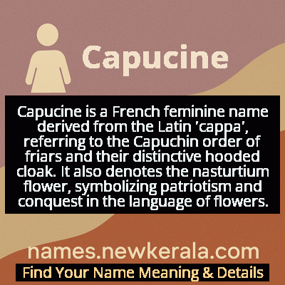 Capucine Name Meaning and Origin