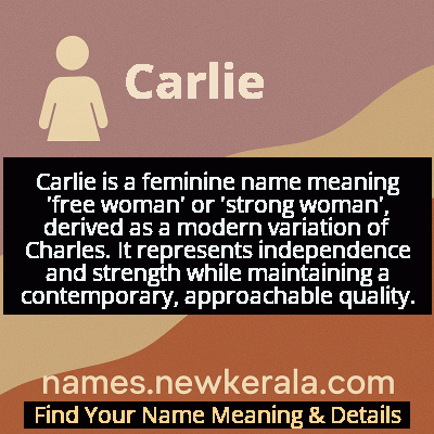 Carlie Name Meaning and Origin