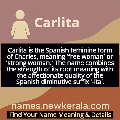 Carlita Name Meaning and Origin