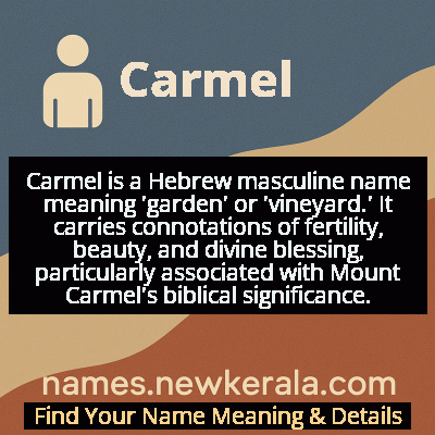 Carmel Name Meaning and Origin