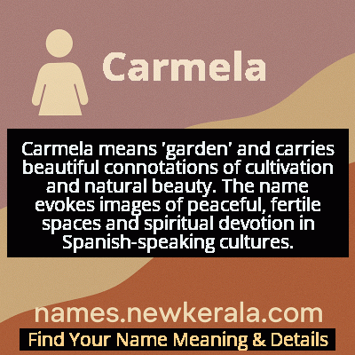 Carmela Name Meaning and Origin
