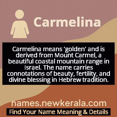 Carmelina Name Meaning and Origin