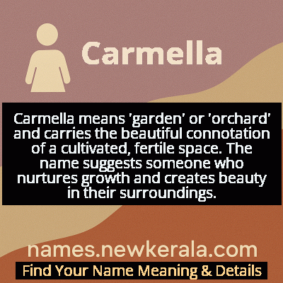 Carmella Name Meaning and Origin
