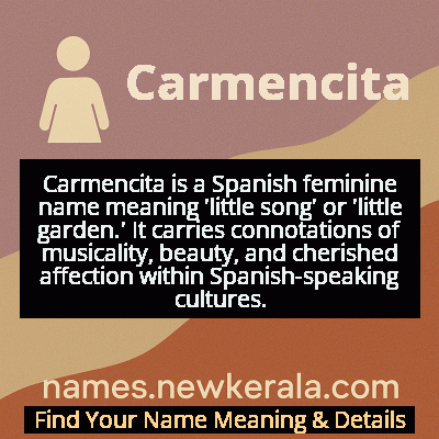 Carmencita Name Meaning and Origin