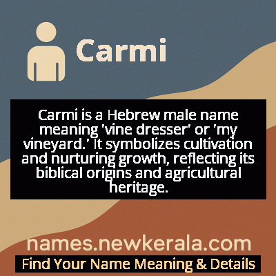 Carmi Name Meaning and Origin